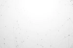 A digital network of interconnected dots and lines on a white background, symbolizing technology, data connectivity, and innovation. This abstract design represents modern risk management solutions and strategic collaboration in a corporate environment.