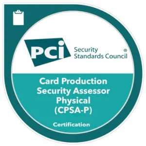 PCI Standards Council - Logo: Risk Associates is PCI approved Card Production Security Assessor Physical - CPSA-P