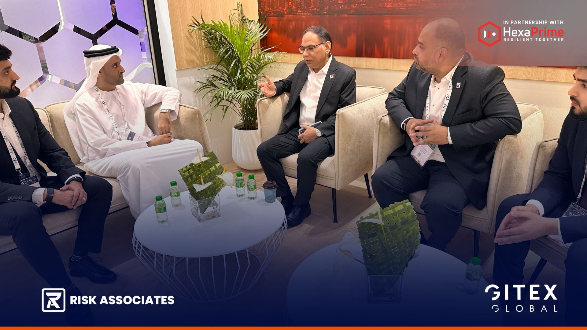 Dr Aftab, Kashif Hassan, M. Faisal discussion with industry people