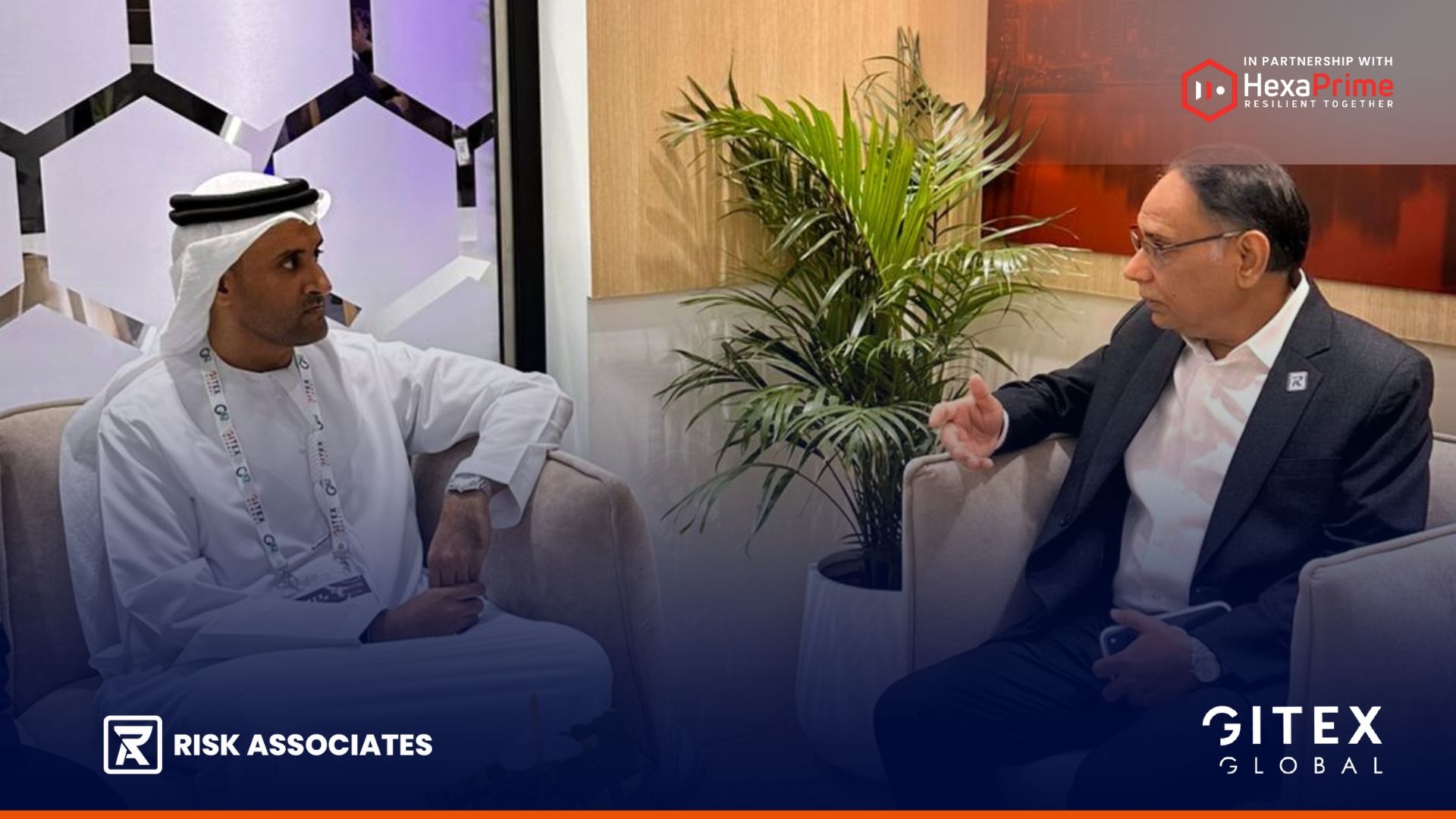 Dr Aftab & Abdullah Hamad Saeed Lootah in discussion.